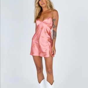 2 for 40 // Pink silk floral dress